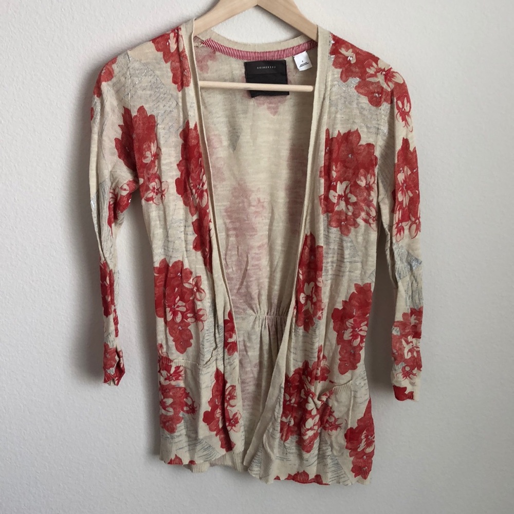 Anthropologie Floral pattern cardigan